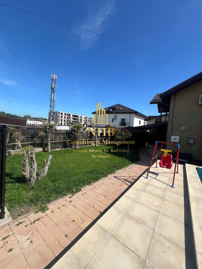 Vila de inchiriat 5 camere cu piscina -P+1- 208 mp Tunari- Pipera - Poză 4