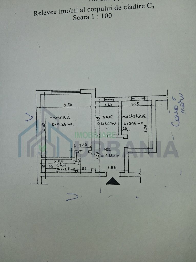 Apartament 1 cameră, 31 mp, Tomesti, Iasi - 55.900 € negociabil - Poză 1