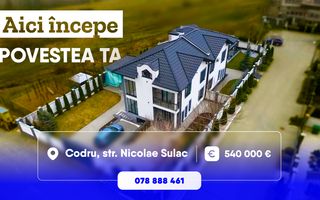 Vânzare,casă, 3 nivele, str. Nicolae Sulac , Codru - Poză 1