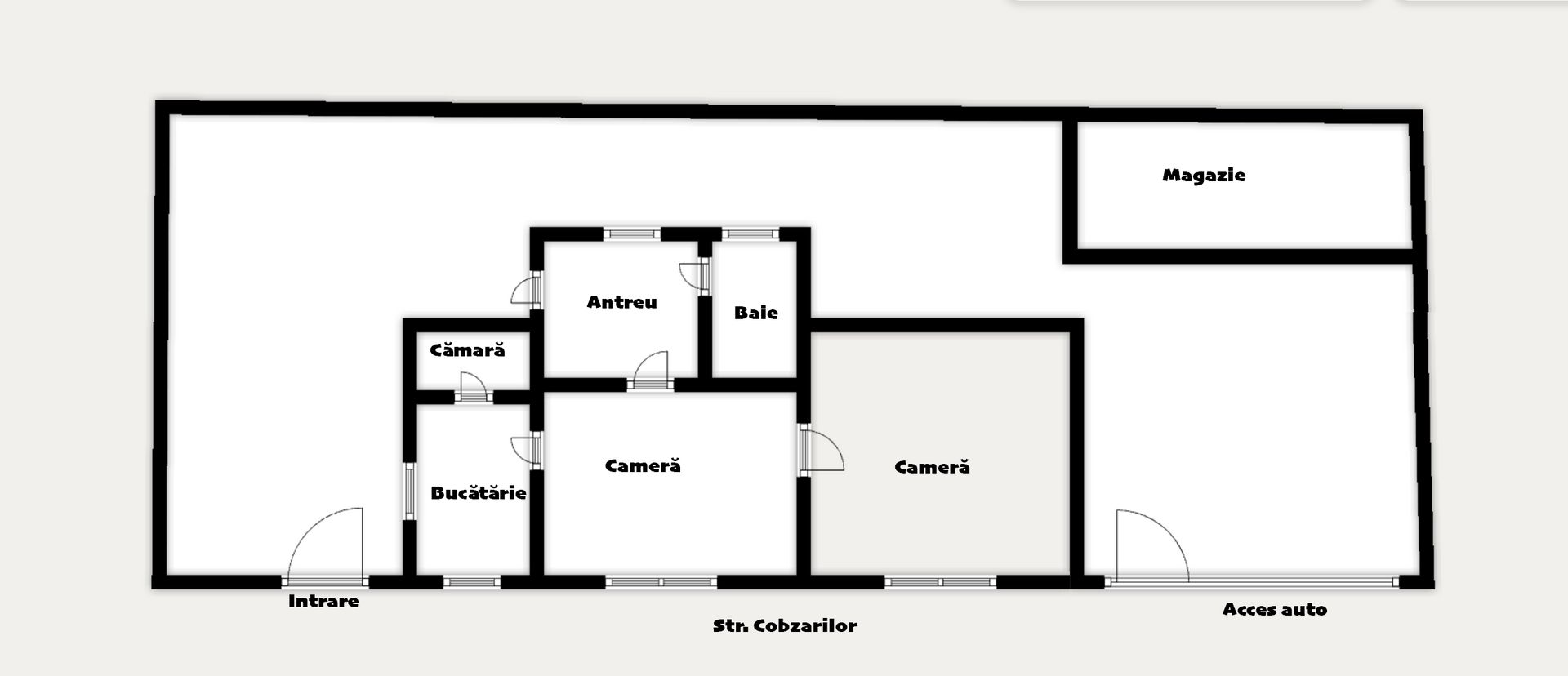 Casa individuala cu 2 camere, teren si acces auto langa Cluj Arena - Schiță 12