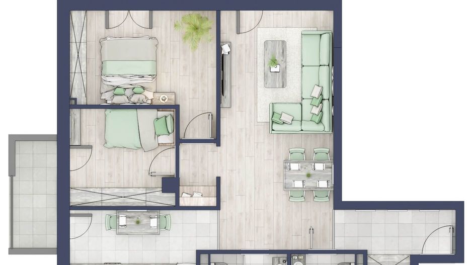 Supper apartament 3 camere decomandat,  Sibiu - Schiță 13
