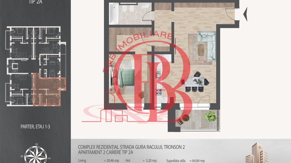 2 camere cu dresing  Pallady Metrou Nicolae Teclu - Poză 12