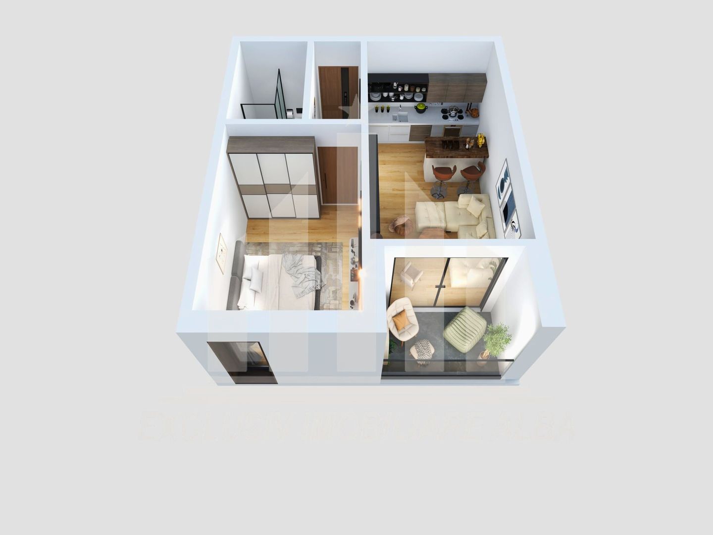 Apartament 1 camera | 37 mp | Etaj 1 | Bloc Nou 2026 | Cetate - Poză 3