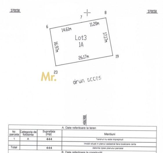 Teren 500 mp intravilan Smeura Stoenari - 4 loturi - Poză 5