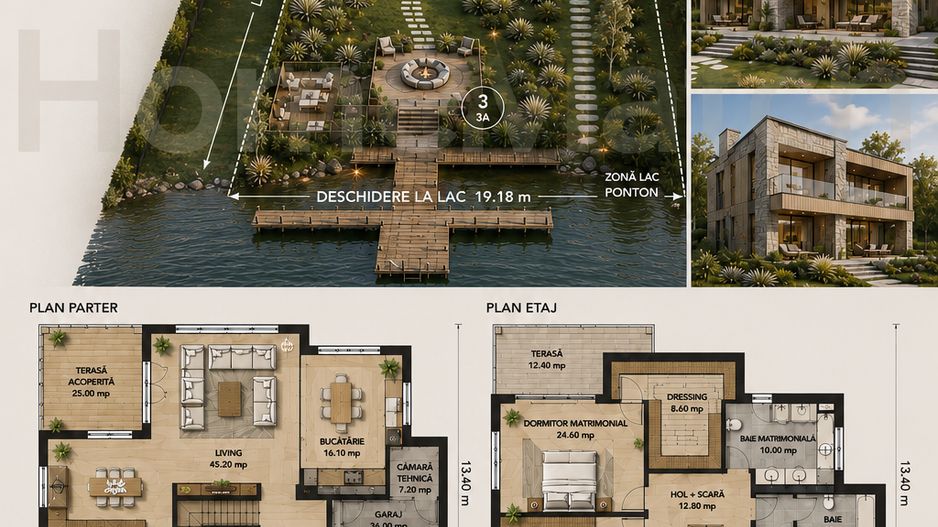 Teren Lacul Snagov 1.976 mp | 19,18 m front la lac | Vilă P+1 | 0% com - Poză 10