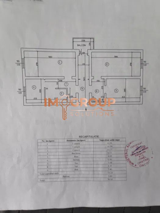 Frumoasa - 3 Camere Decomandat - Etaj 2 - Bloc 1980- 71Mp - Poză 6
