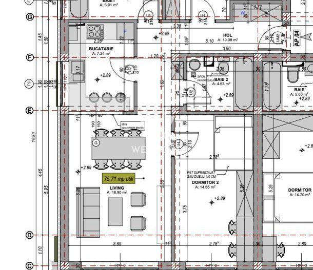 Apartament modern 3 camere - Cristian Sibiu - Schiță 42
