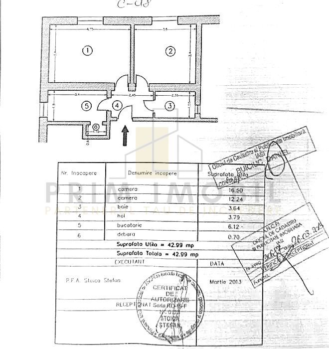 2 camere Decomandat – Copou, Bd. Carol I, 250 m de Universitate - Poză 12
