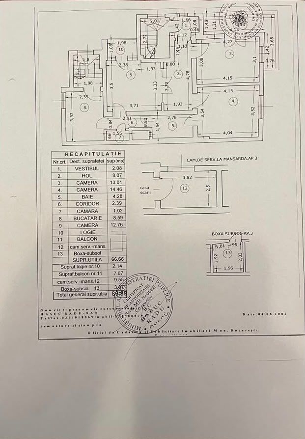 APARTAMENT 3 CAMERE | RENOVAT COMPLET | ICOANEI - Schiță 14