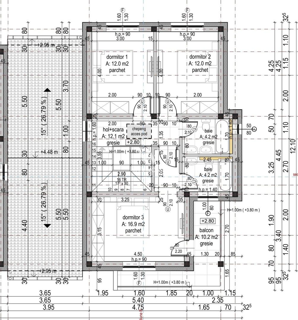 Casa Sibiu, Arhitectilor - 4 camere, garaj, 410 mp teren - Schiță 6