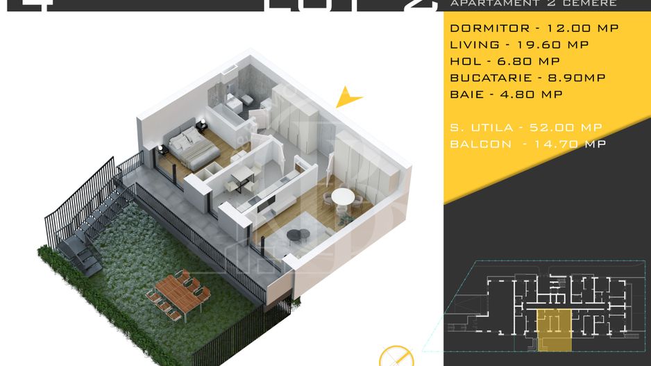 2 camere cu gradina Titan Pallady  Metrou Nicolae Teclu - Schiță 11