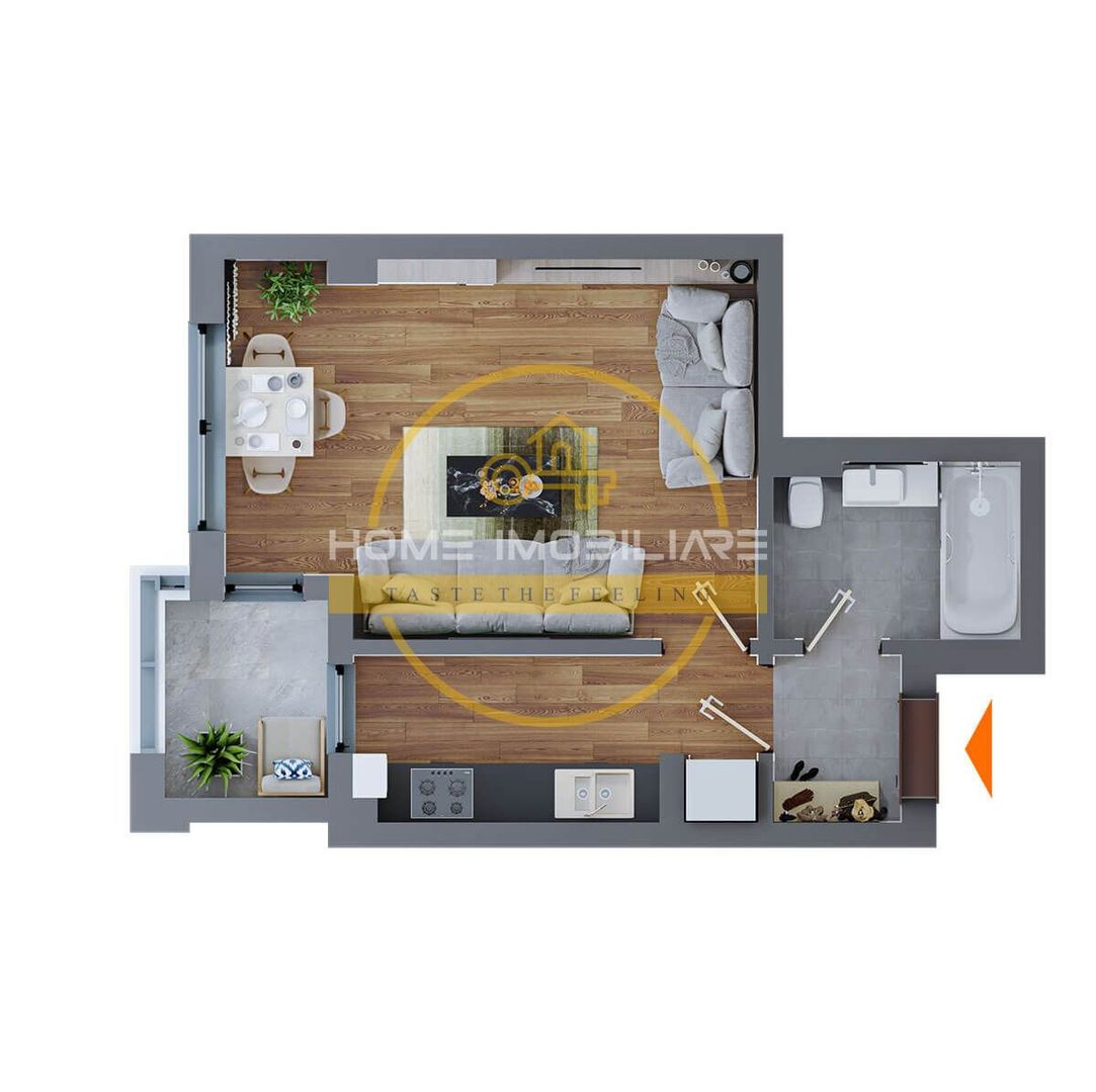 Bloc nou , ap o camere , etaj intermediar , Zona Dacia. - Poză 7