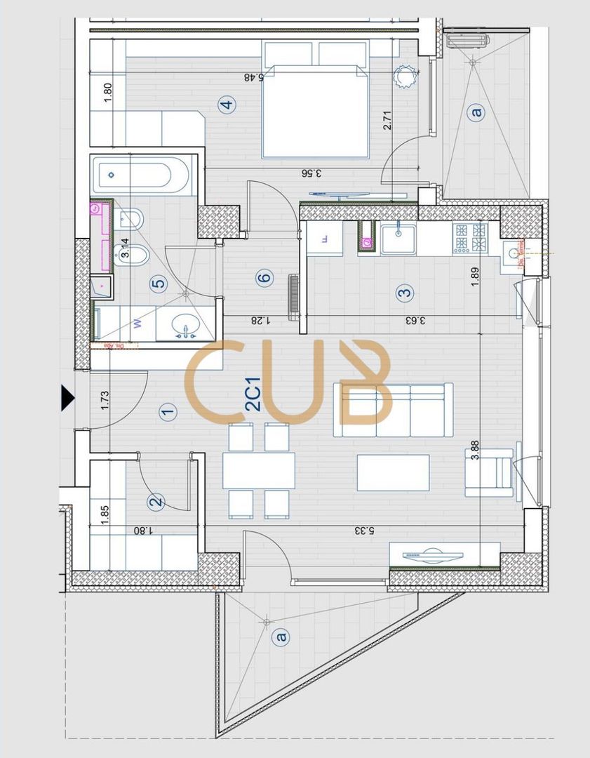 XCity Towers - 2cam mobilat+utilat | bloc nou, parcare| Torontalului - Poză 13