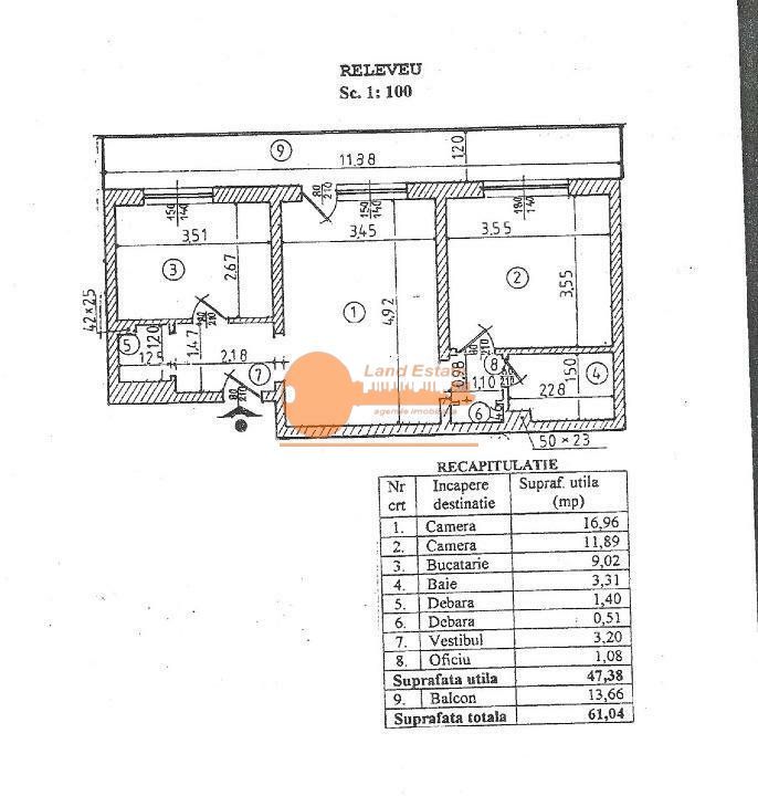 Apartament 2 camere Drumul Taberei - Schiță 11