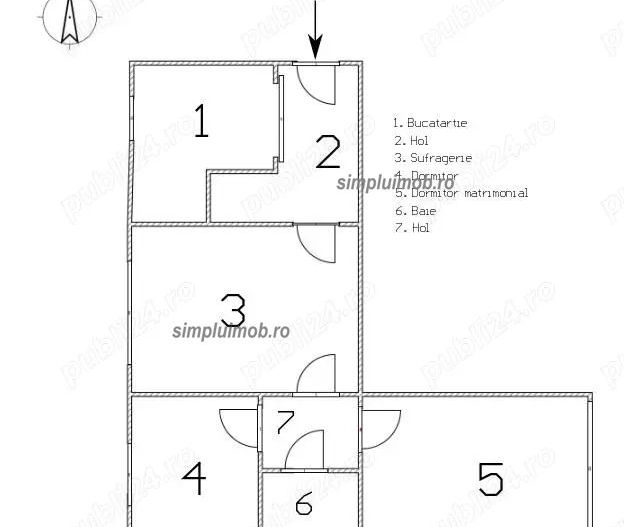 3 camere Ozana - Schiță 13