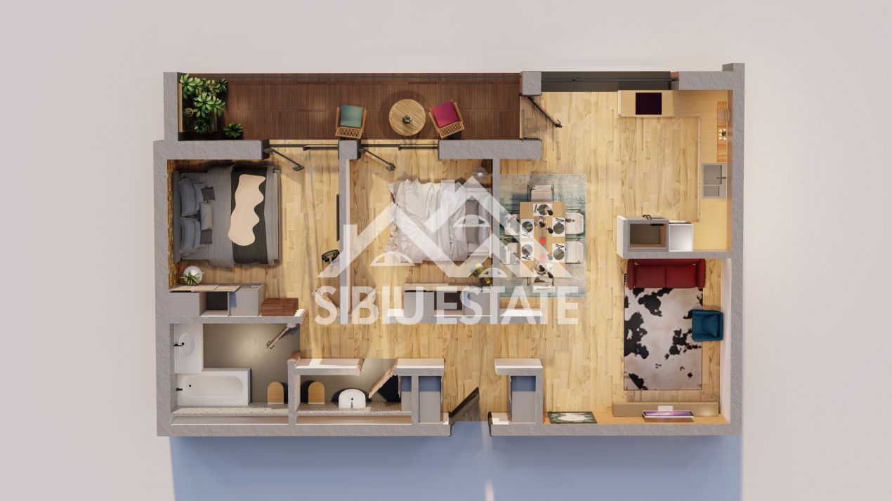 Apartament Premuim 3 camere Sibiu central, boxa si garaj - Poză 6