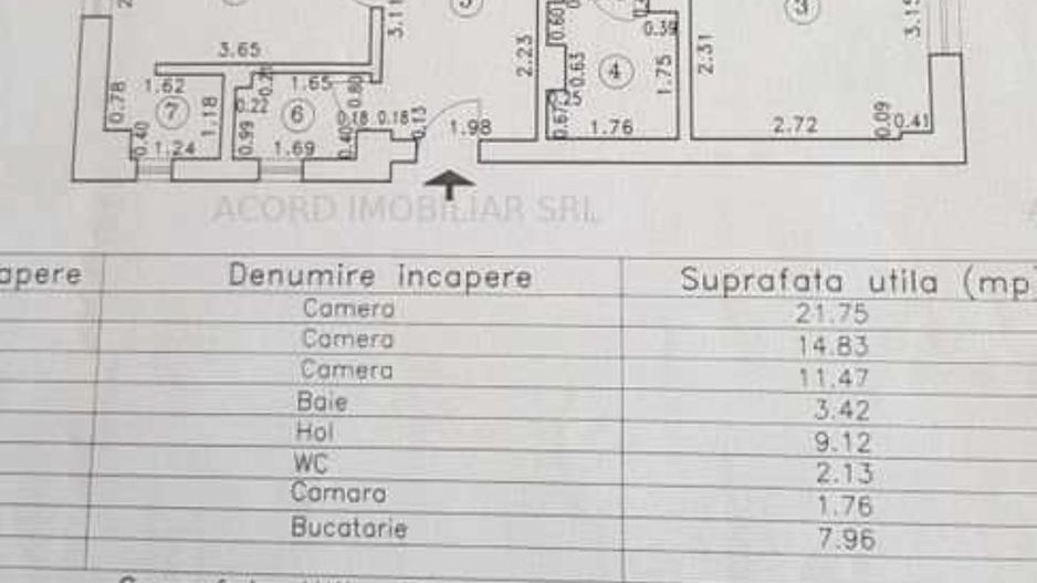 Ap 3 camere zona Dacia - Poză 4