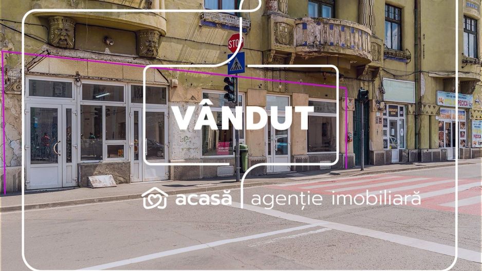VANDUT! Spatiu comercial ,cu vitrina de  in zona Boul Rosu. - Poză 1