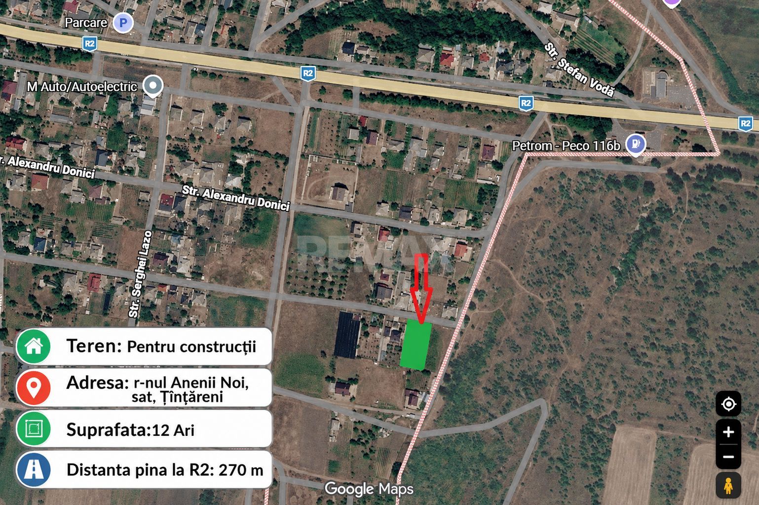 Teren pentru Construcție – 12 Ari în Țînțăreni, Anenii Noi - Poză 1