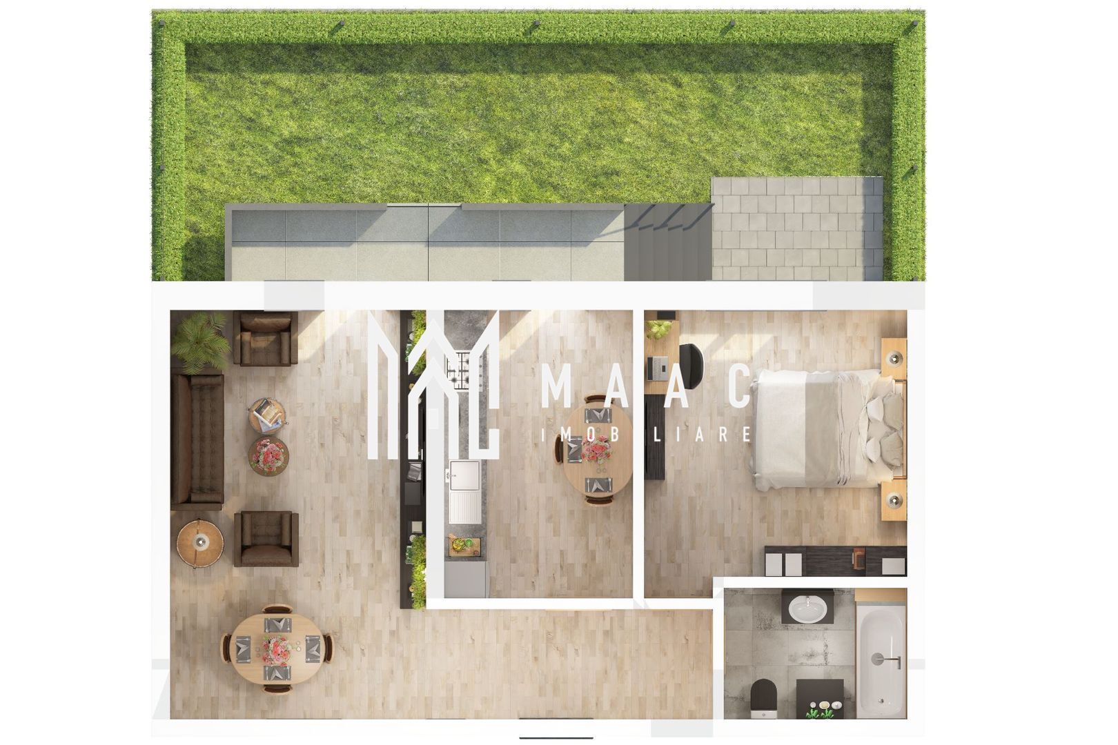 Apartament 3 Camere cu Grădină Privată – Ansamblu Nou - Poză 11