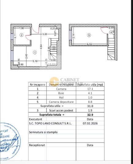 Garsoniera in vila I Rosetti- Gradina Icoanei I P+1E+M - Poză 11