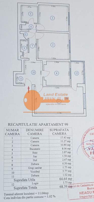 Apartament 3 camere, renovat premium | Rahova - Schiță 30