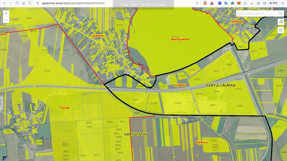 Teren intravilan 76.203 mp Fundulea Autostrada A2 - Poză 3
