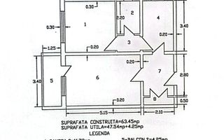 Apartament cu 2 camere, etaj 6 cu lift, VASLUI - zona CENTRU - AUROCOR; - Poză 10