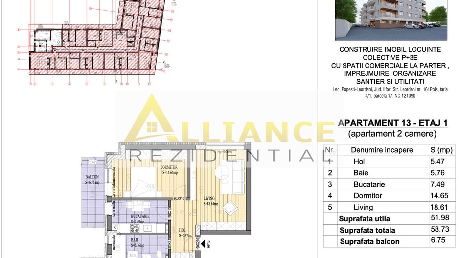 ⁠Proiect Rezidențial Nou – Garsoniere, Studiouri și Apartamente - Poză 11