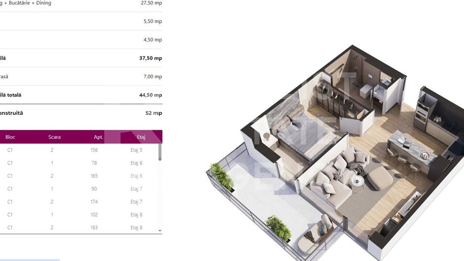 Vânzare studio dublu, Pipera, București - Schiță 7