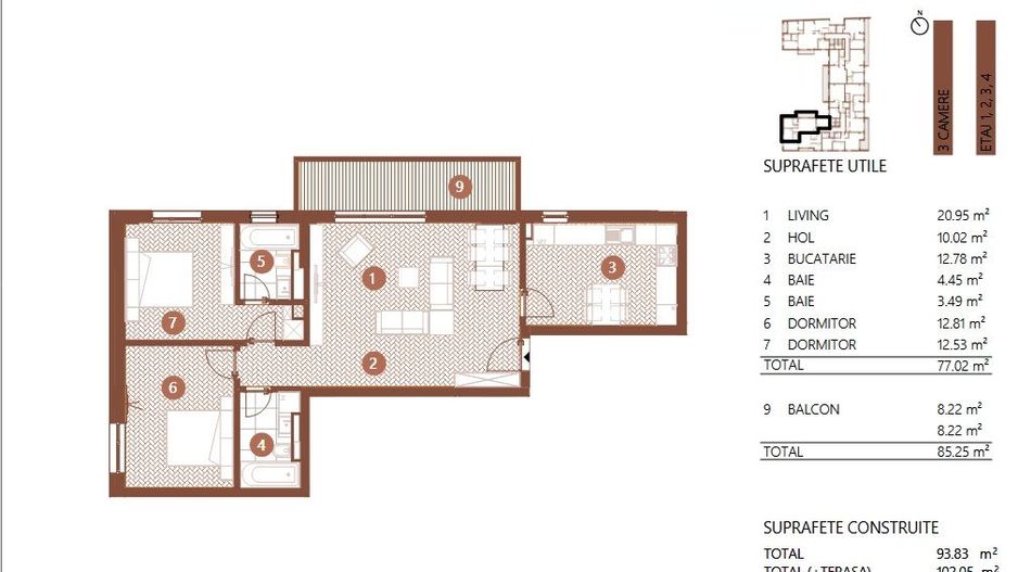 Apartament premium 3 camere I Zona Barbu Vacarescu I Imobil nou - Poză 20