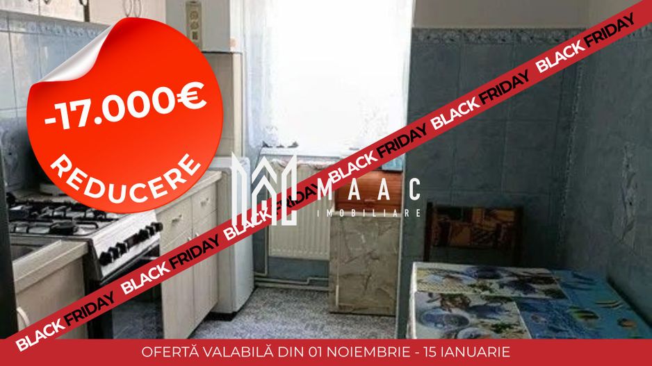 Black Friday | Apartament 3 camere | 2 Balcoane | Etaj 2 | Valea Aurie - Poză 1