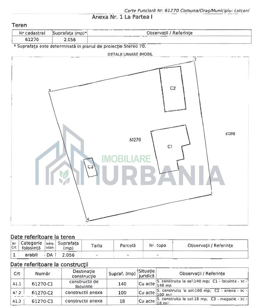 Teren intravilan 2056 mp cu casa 119 mp si anexe, Letcani, Sat Bogonos, 69.000 EUR - Poză 3