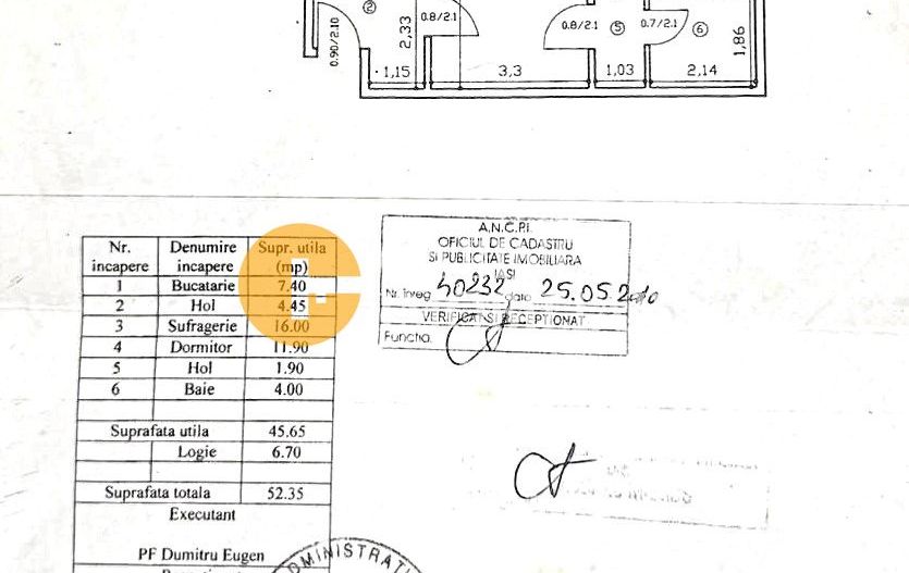 2 Camere SemiDecomandat - Etaj 2 - Podu Ros - Poză 1