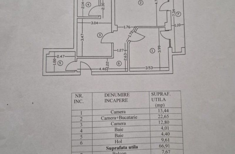 Apartament 3 camere mobilat / nemobilat Bazilescu - Poză 12