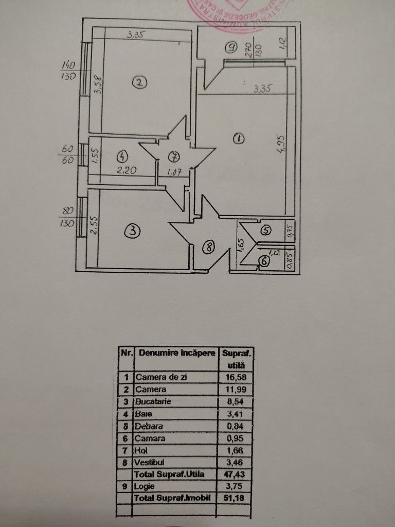 Apartament 2 camere cu balcon și potențial de amenajare - Poză 6