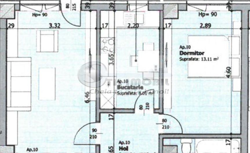NOU PLATOU GALATA  APARTAMENT 2 CAMERE 57MP-81,000 € - Poză 2