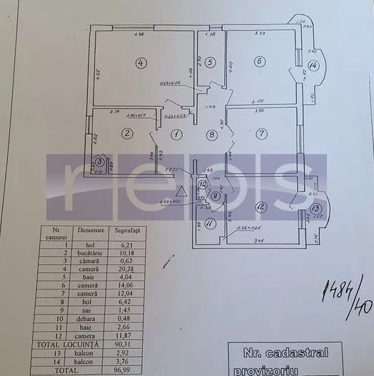 VANZARE | 4 CAMERE | MALL VITAN - Schiță 12