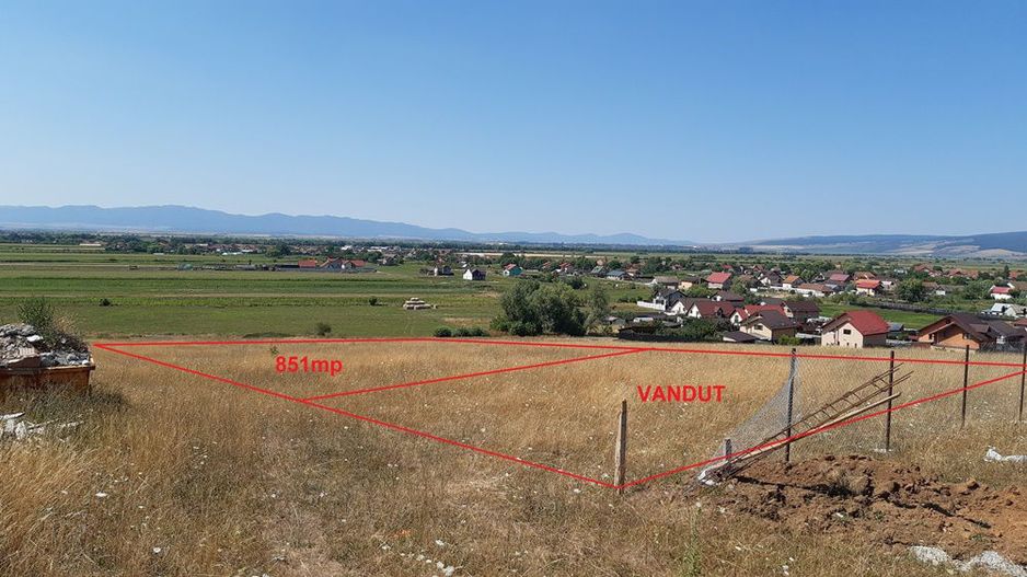 Parcele cu PUZ la intrare in Bod-851mp pret 18000 euro - Poză 2