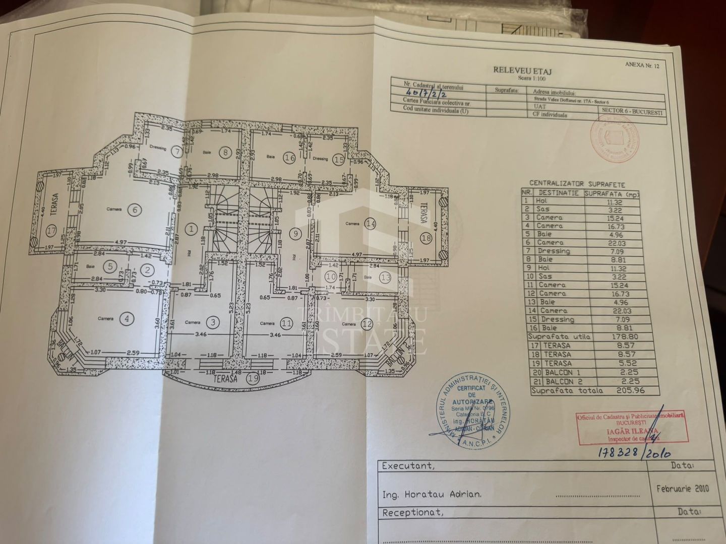 Vila 2 corpuri sector 6 -Valea Doftanei 650mp  teren 800mp - Schiță 12