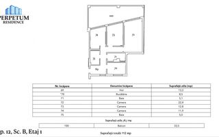 Tomis Nord - Vanzare apartament decomandat cu 3 camere, bloc nou. - Poză 9