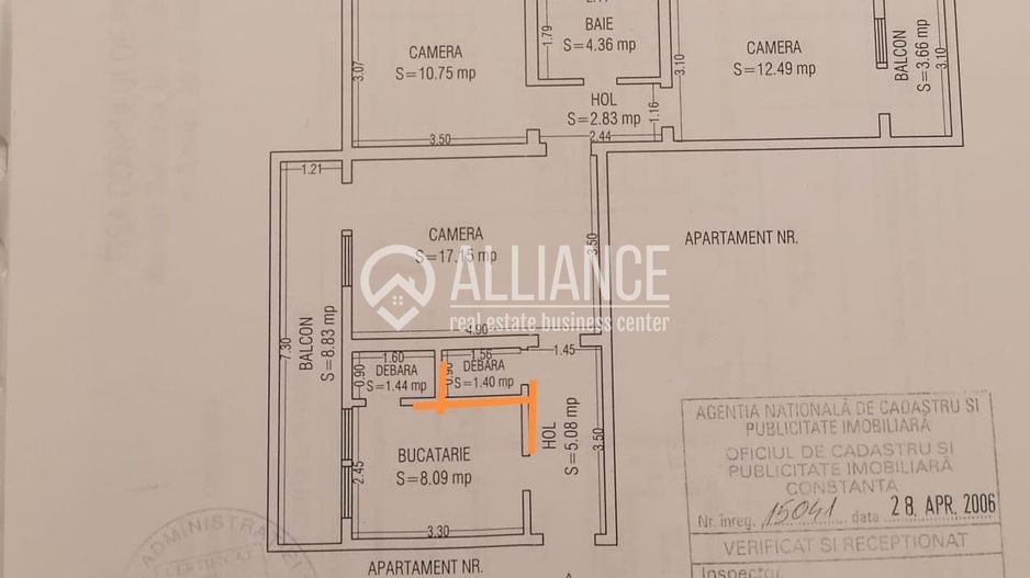 BULEVARDUL FERDINAND (COD 10)- Apartament 3 camere de vanzare - Poză 8