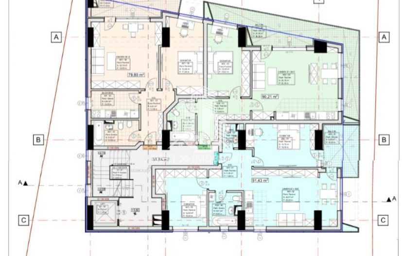 Apartament 2 si 3 camere la alb cu loc de parcare inclus - Poză 4