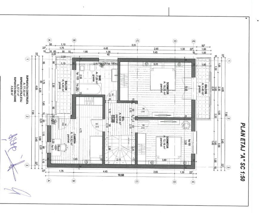 Casă de vânzare cu 3 dormitoare și curte – Ghimbav, Brașov - Schiță 21