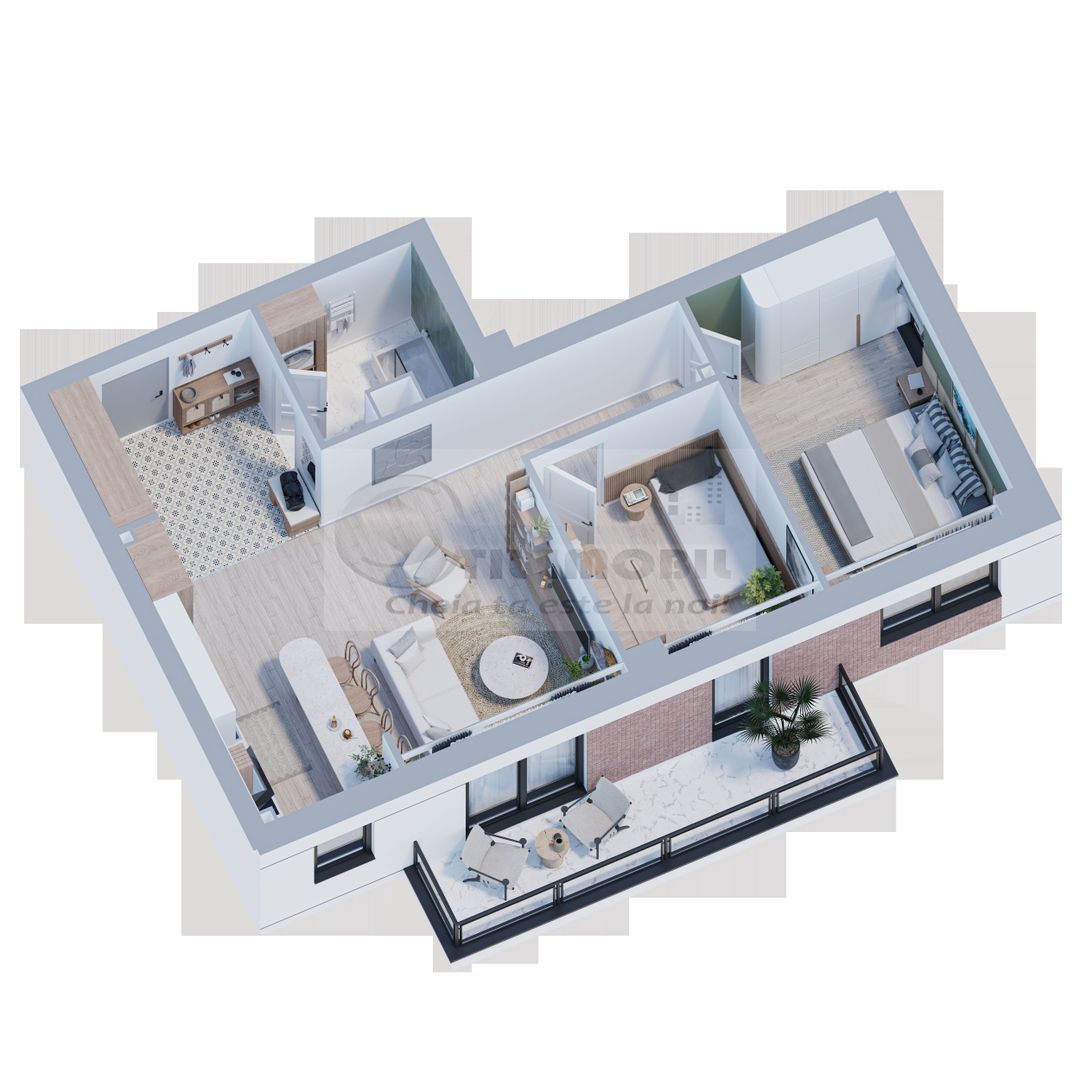 Apartament modern 3 camere, 72 mp– Finisaje premium, 0% comision - Poză 4