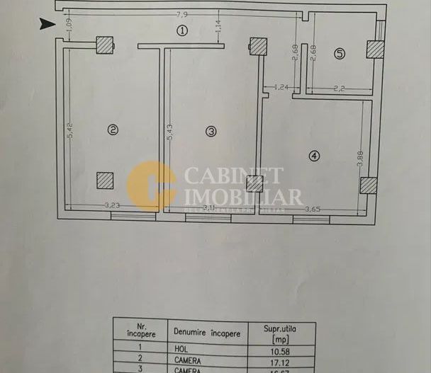 2 camere decomandat - 64mp- etaj intermediar– Valea Adâncă, zona Pepinierii - Poză 9