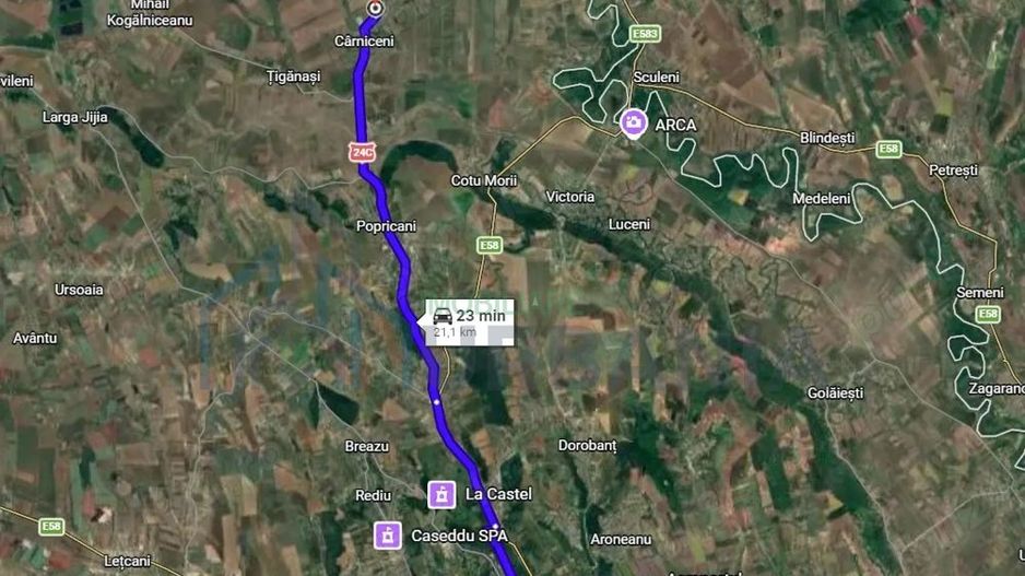 Vând locuință 80 mp și teren 910 mp intravilan în sat Cârniceni, com. Țigănași, jud. Iași - Poză 1