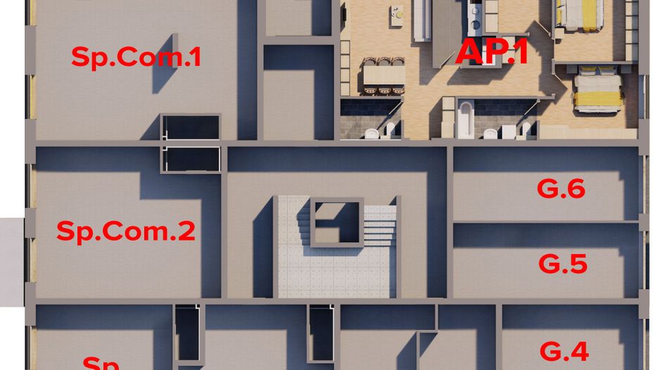 SINGURUL APARTAMENT CU GRADINA DIN NOUL BLOC R39, ARED RED 9 - Poză 8