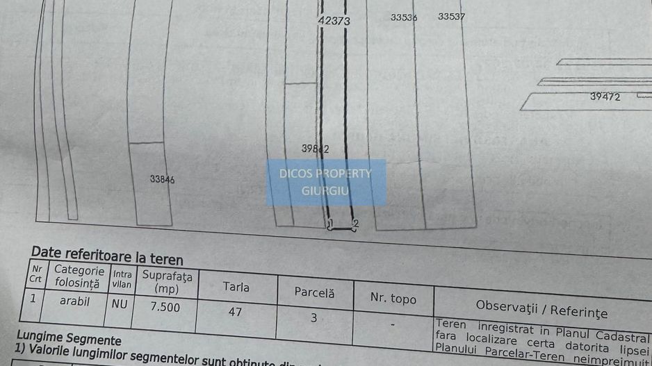 De vânzare teren extravilan 7500mp,  Șos. Alexandriei - Schiță 3