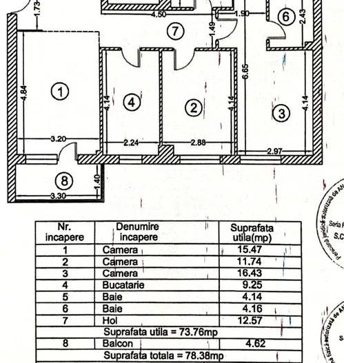 apartament 3 camere Palladium - Poză 8